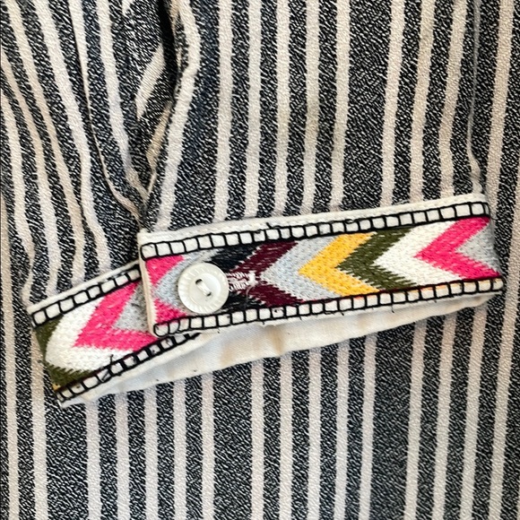 Philosophy Striped Embroidered Tunic Dress Size XL - Picture 5 of 7